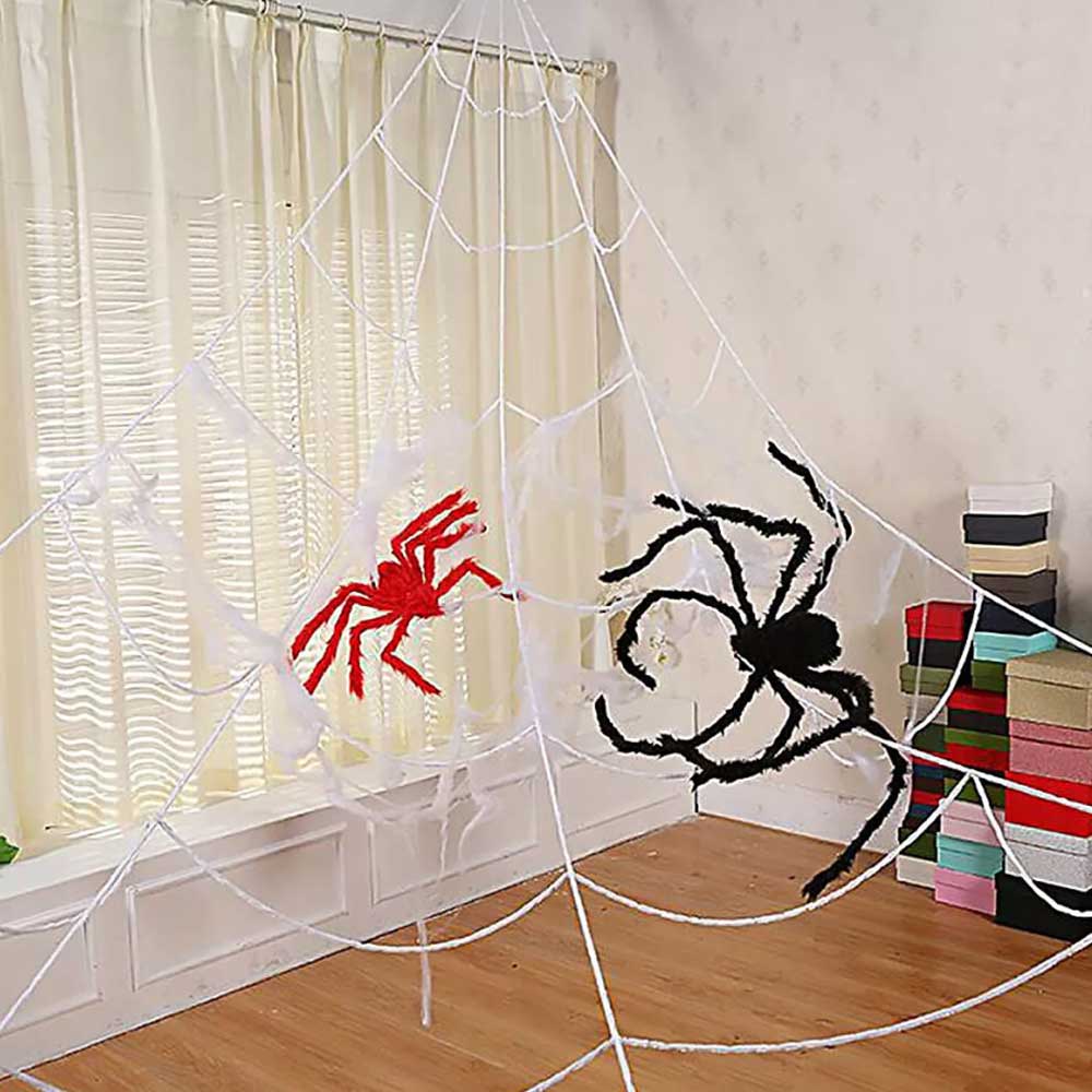 5M Giant Spider Web Halloween Decoration Haunted House Prop Indoor Outdoor Party