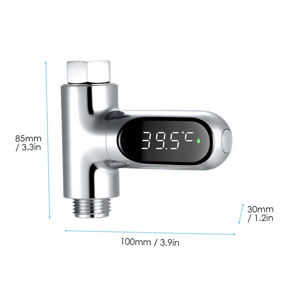 Digital Shower Thermometer Kitchen Bath Water ℃/℉ Selection Temperature Monitor