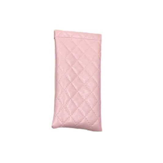 Glasses Case Pouch PU Leather Spring Close Soft Case Glasses / Sunglasses/ Phone