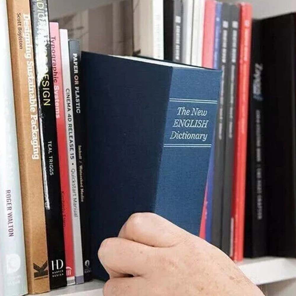 Portable Hidden Safe Book – Combination Lock Book Safe, Secret Storage Box (18cm)
