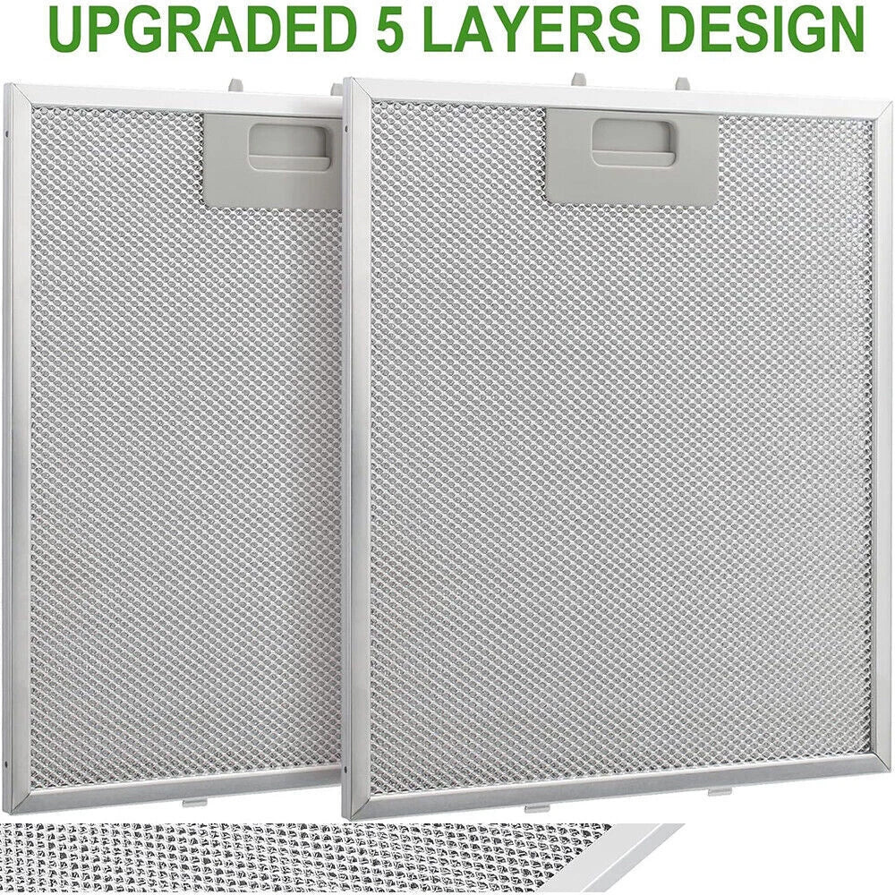 2PCS Cooker Hood Metal Mesh Grease Filter for Kitchen Extractor Fan 320x260 mm