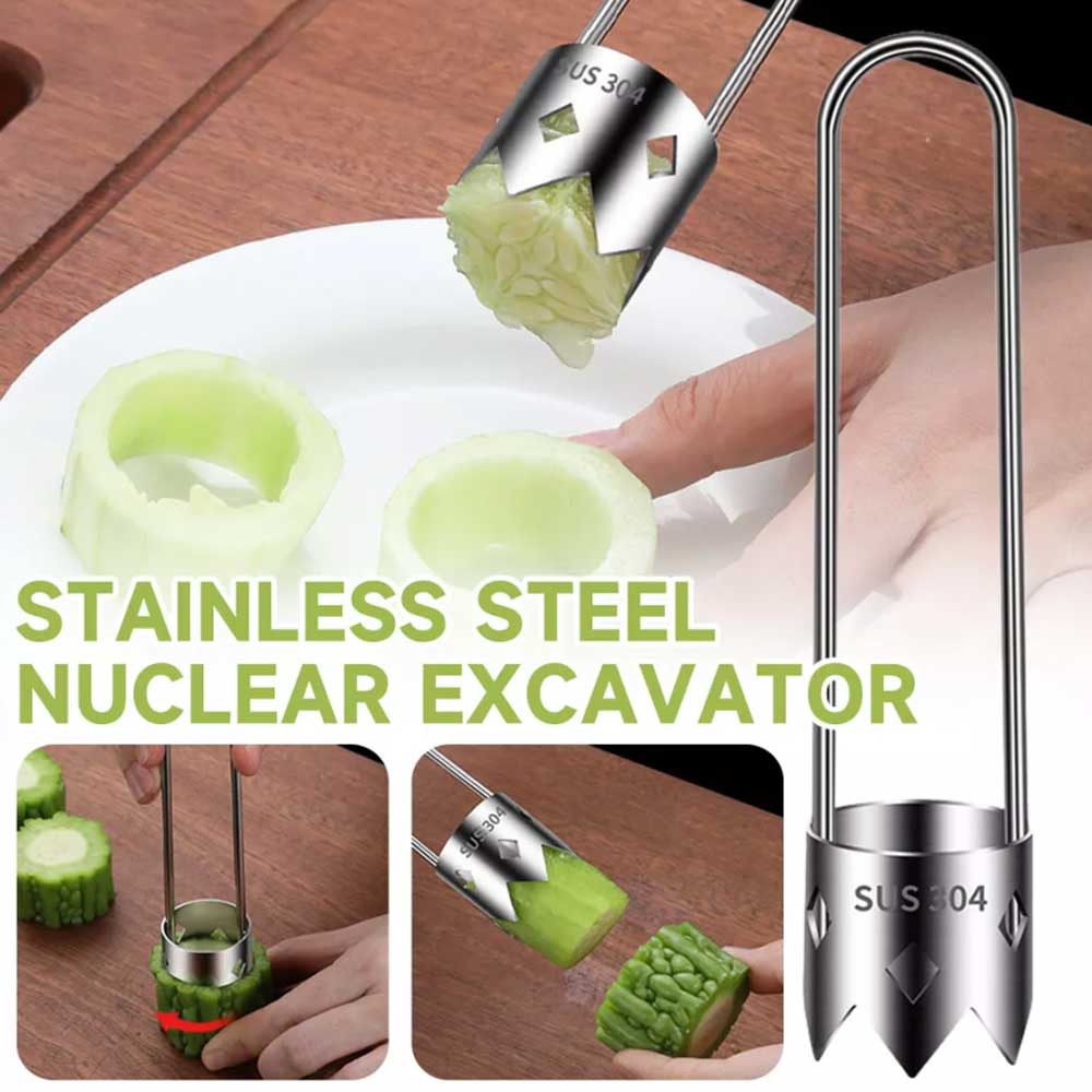304 Stainlesss Steel Core Remover Fruit Apple Pear Corer Easy Twist Kitchen Tool