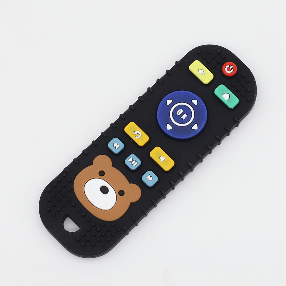 Silicone Teething Remote Control Toy - Soft Chew Teether for Soothing Gums