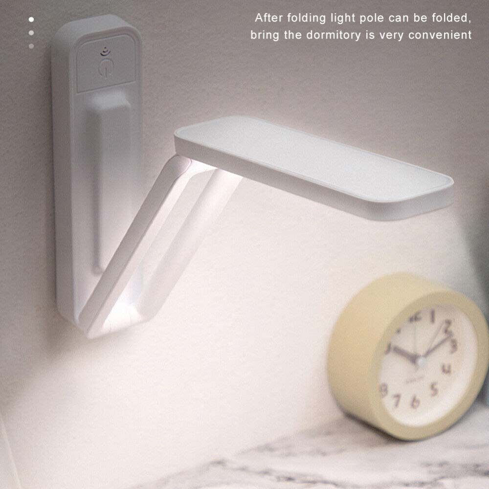 Foldable LED Desk Table Lamp Touch Dimmable Bedside Reading Study Night Light