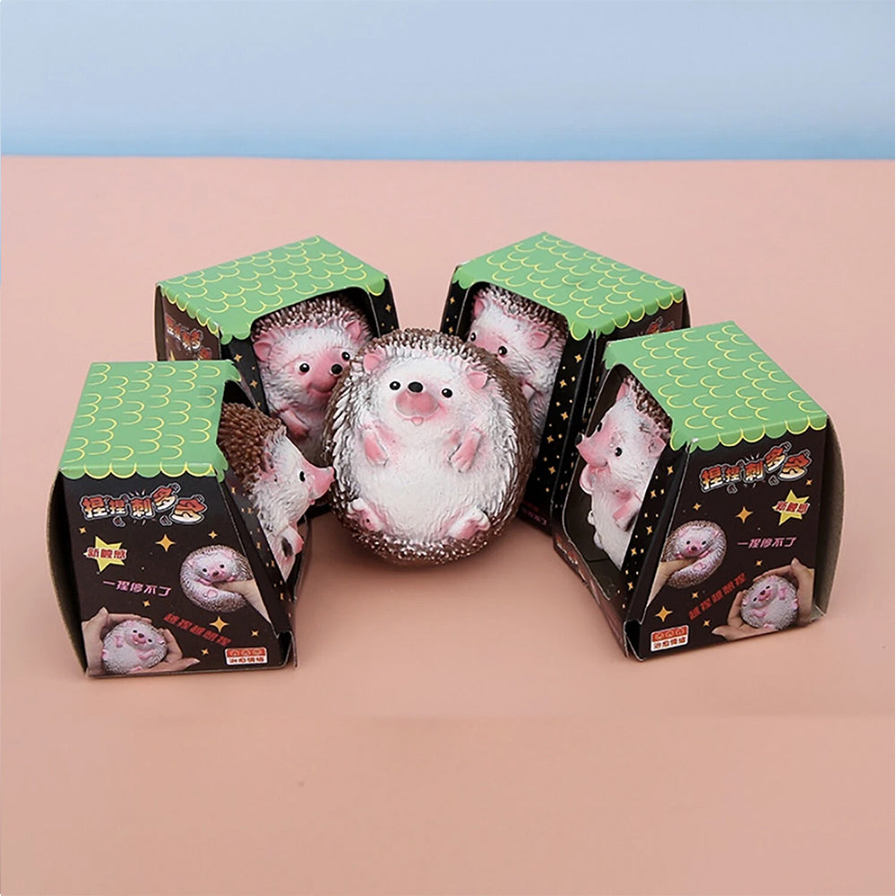 3-Pack Hedgehog Squishy – Slow Rising Stress Relief Toy, Pod Fidget Squeeze