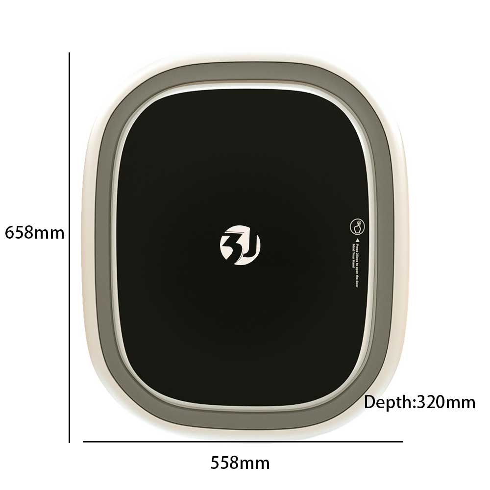 2.5kg Wall Mounted Washing Machine with Touch Screen - Compact Laundry Solution for RV & Caravan