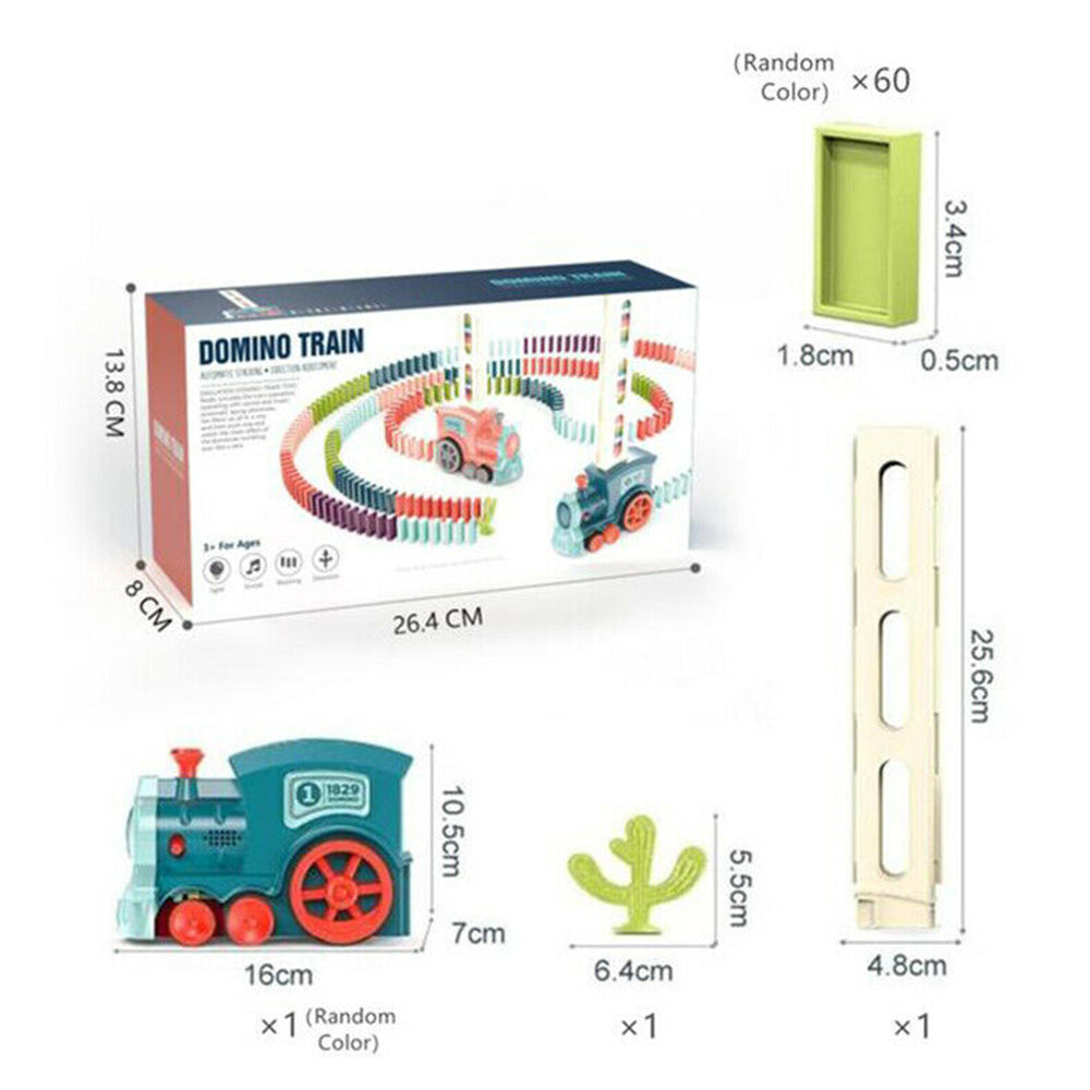 Domino Train Building Blocks Set Stacking Toy Kids Creatives Toys Funny Gift
