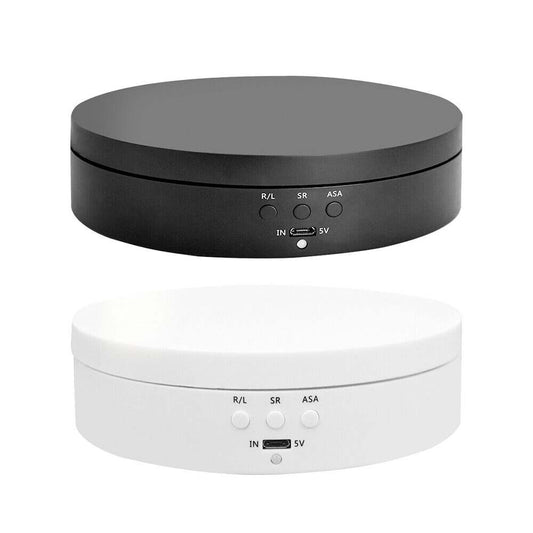 360°Rotating Electric Turntable Display Stand Jewelry Photography Show Holder