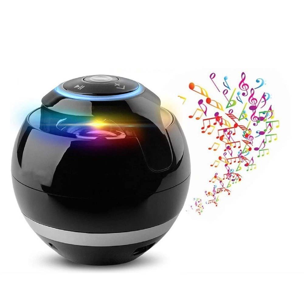 Mini Speaker A-18 Wireless Portable Bluetooth Speaker Ball LED Light Outdoor USB