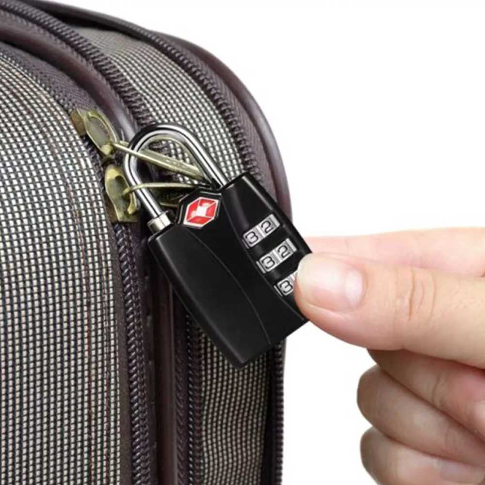 2pcs 3Dial TSA Security Locks Travel Luggage Combination Code PadLock Suitcase
