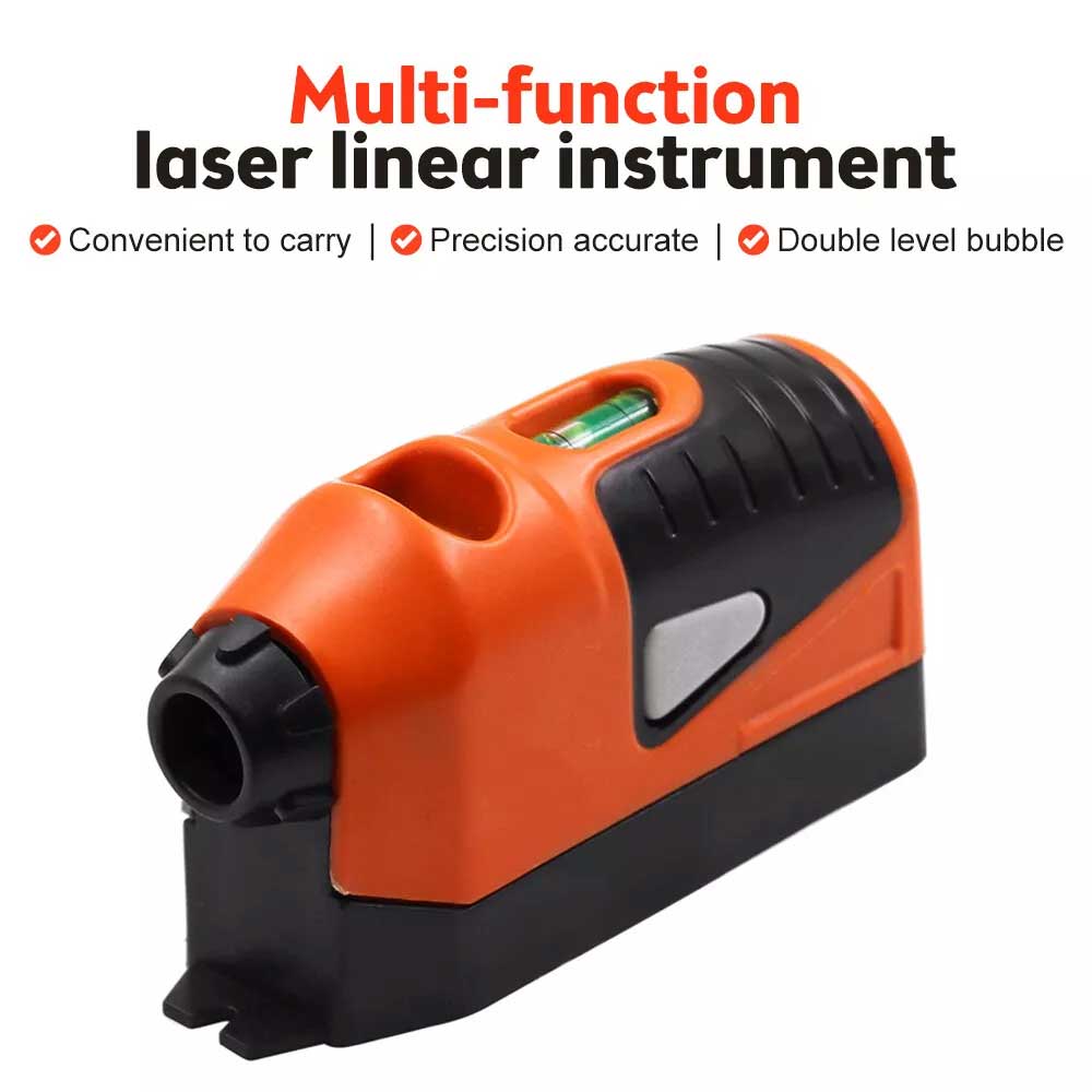 Mini Vertical Horizontal Laser Level Straight Level Line Measurement Gauge Tool