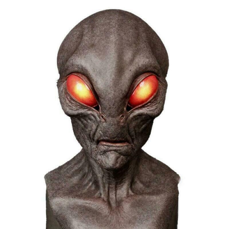 Alien Latex Mask Scary Horror Masks Comfortable Soft Halloween Cosplay Props