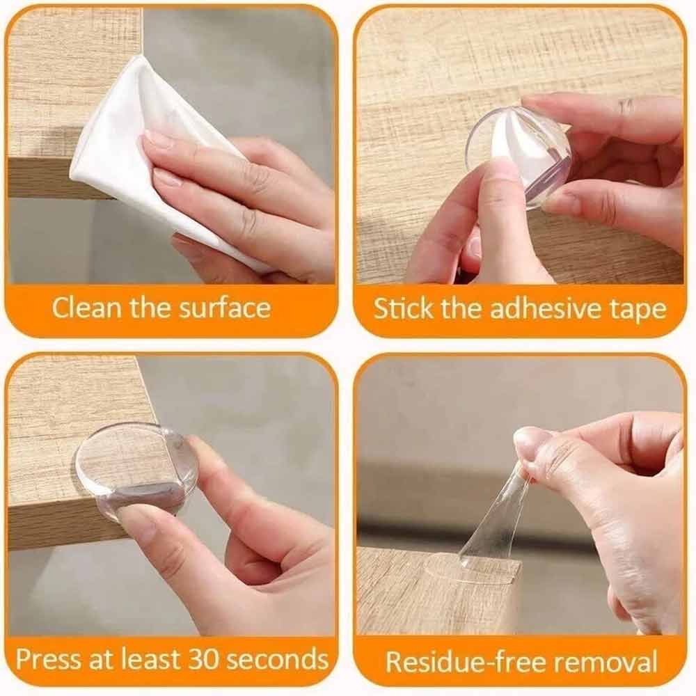 Safety Corner Cushion – 8-Pack Clear Edge Guard Protector for Table Furniture