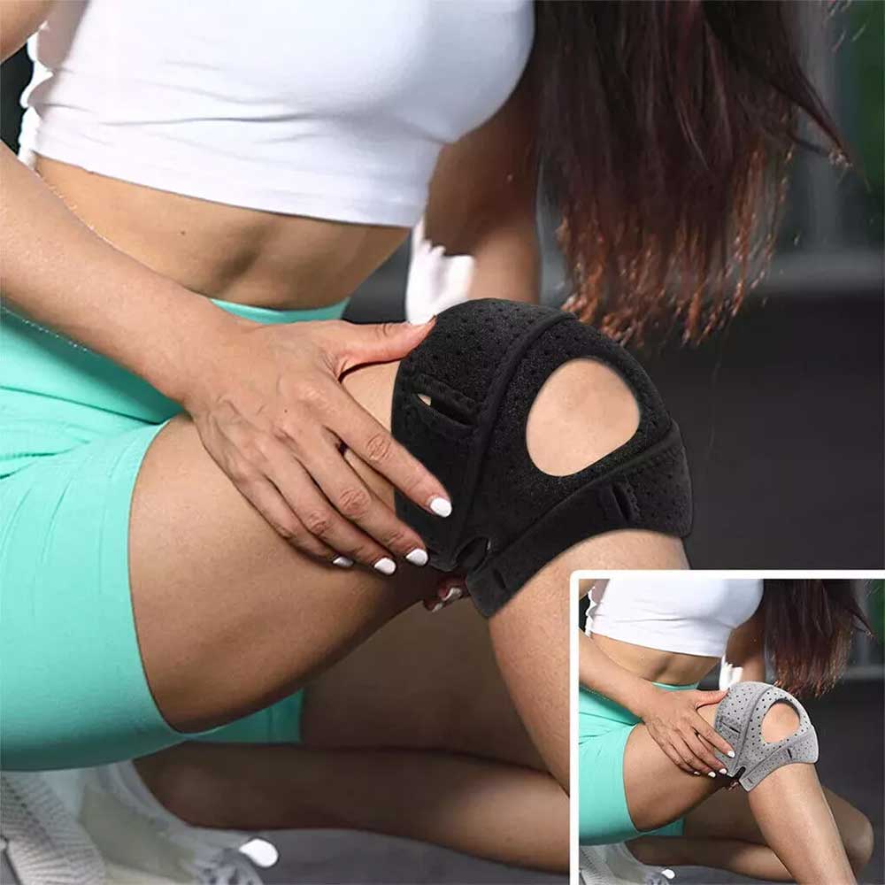 1pc Adjustable Patellar Tendon Support Strap Pressurize Patella Knee Brace Gel Pad