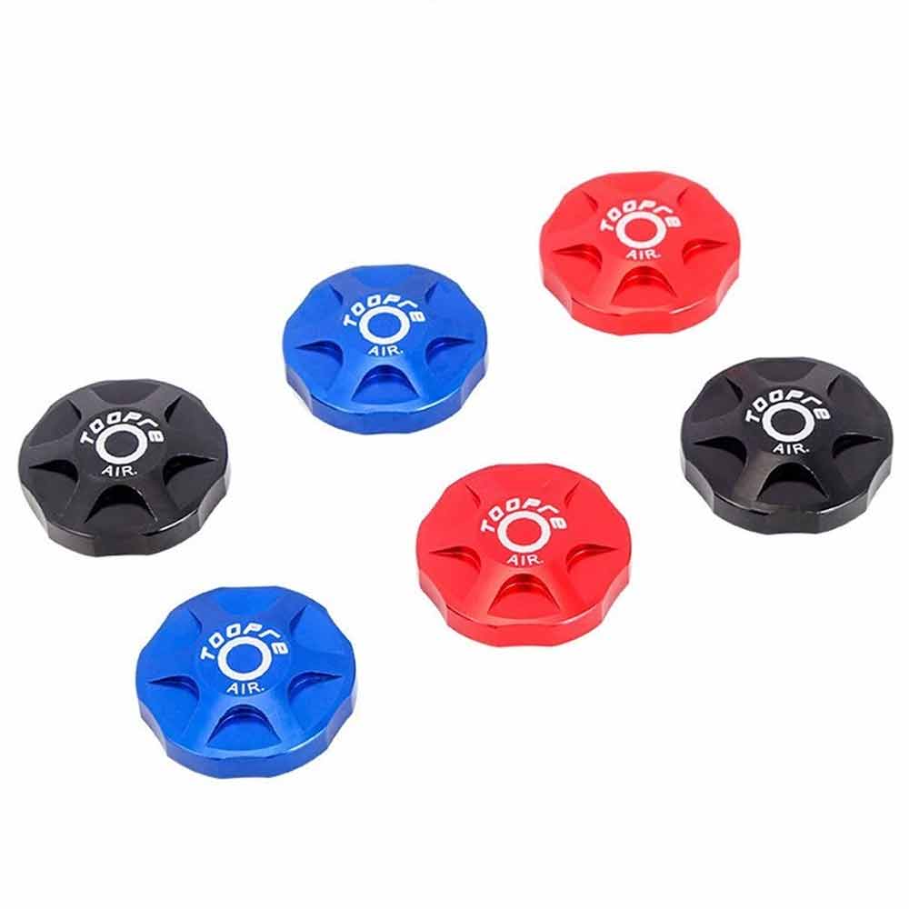 3 Colors MTB Fork Air Valve Cap, CNC Aluminum Alloy Presta Valve Cover for Magura, FOX, DT Swiss, RockShox