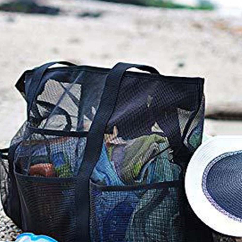 Swimming Beach Bag Swimwear Mesh Storage Bag Large Mesh Storage Bag