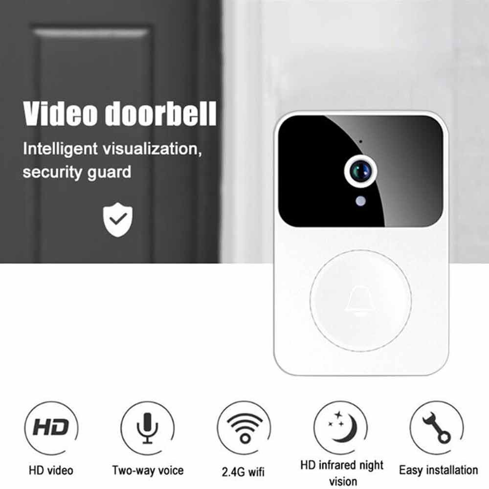 Wireless WiFi Doorbell Camera Video Door Bell Intercom Phone Smart Security Cam