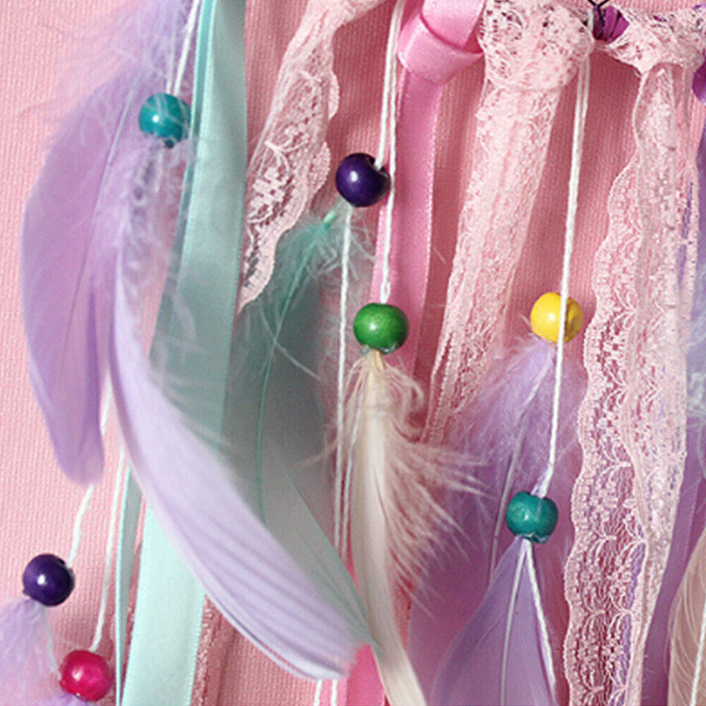Dream Catcher with Feather Caught Dreams Wall Hanging Ornament Home Decor