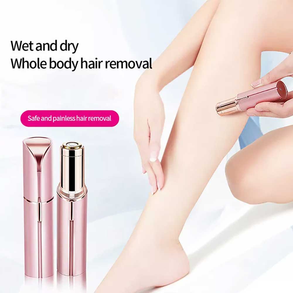 Portable Rechargeable Painless Facial Hair Remover Discreet Pocket Epilator