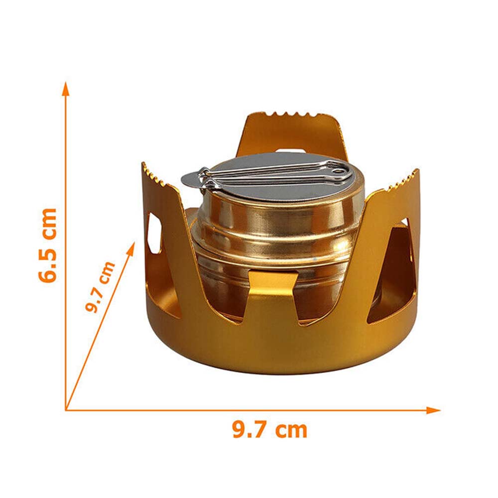 Mini Burner Outdoor Portable Hiking Camping Picnic Alcohol Stove Stainless Steel