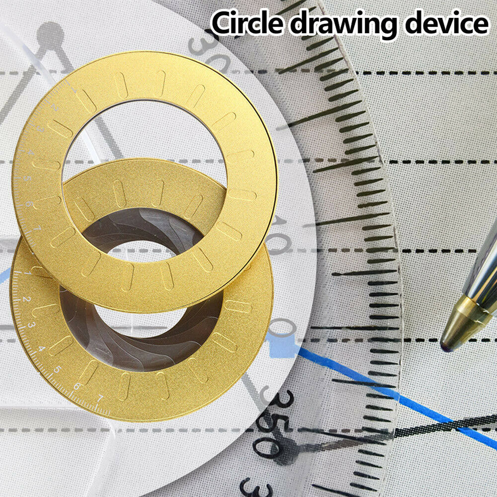 1x Adjustable Circle Drawing Ruler Tool Measuring Drawing Circular Compass