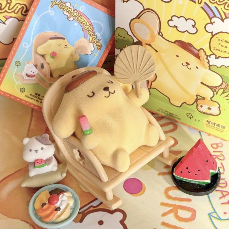 1* Childhood Four Seasons Blind box Doll Cute Desktop Ornament Handmade