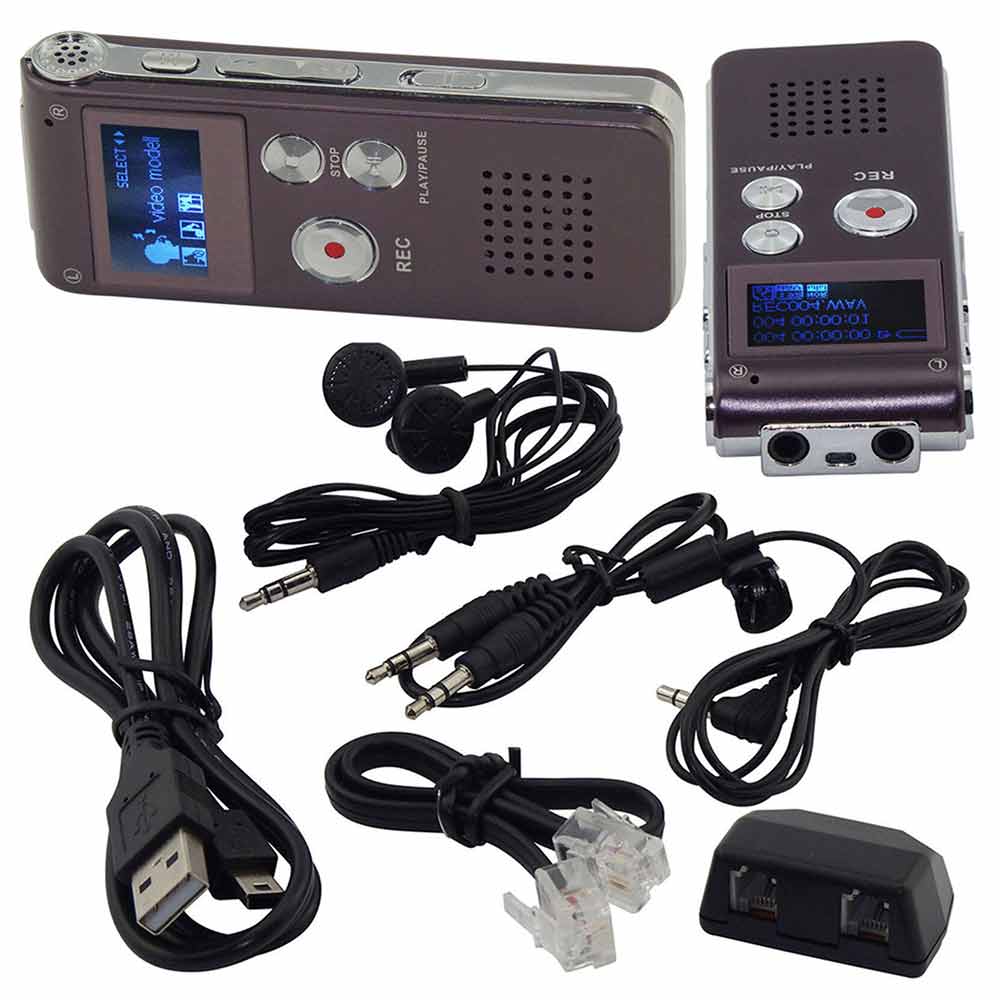 8GB Rechargeable Digital Audio/Sound/Voice Recorder Dictaphone MP3 Player RT
