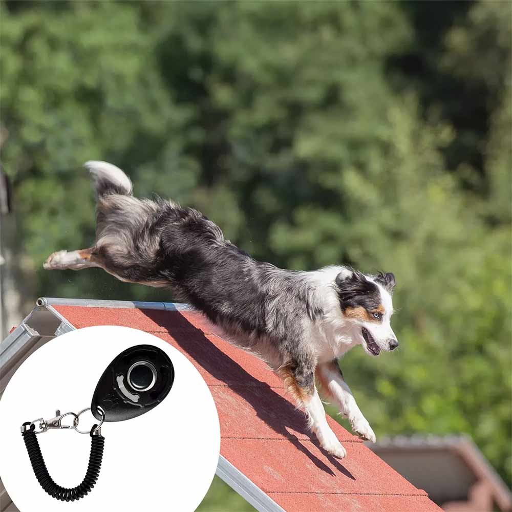 2-Pack Dog Puppy School Clicker – Professional Training Aid, Black Pet Trainer