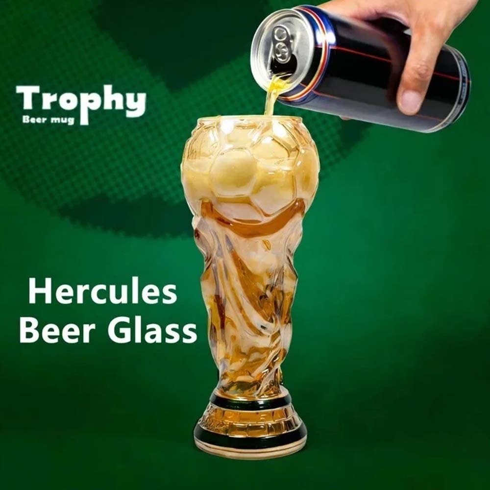 2026 World Cup Trophy Beer Glass – Iridescent Bar Football Decor Mug