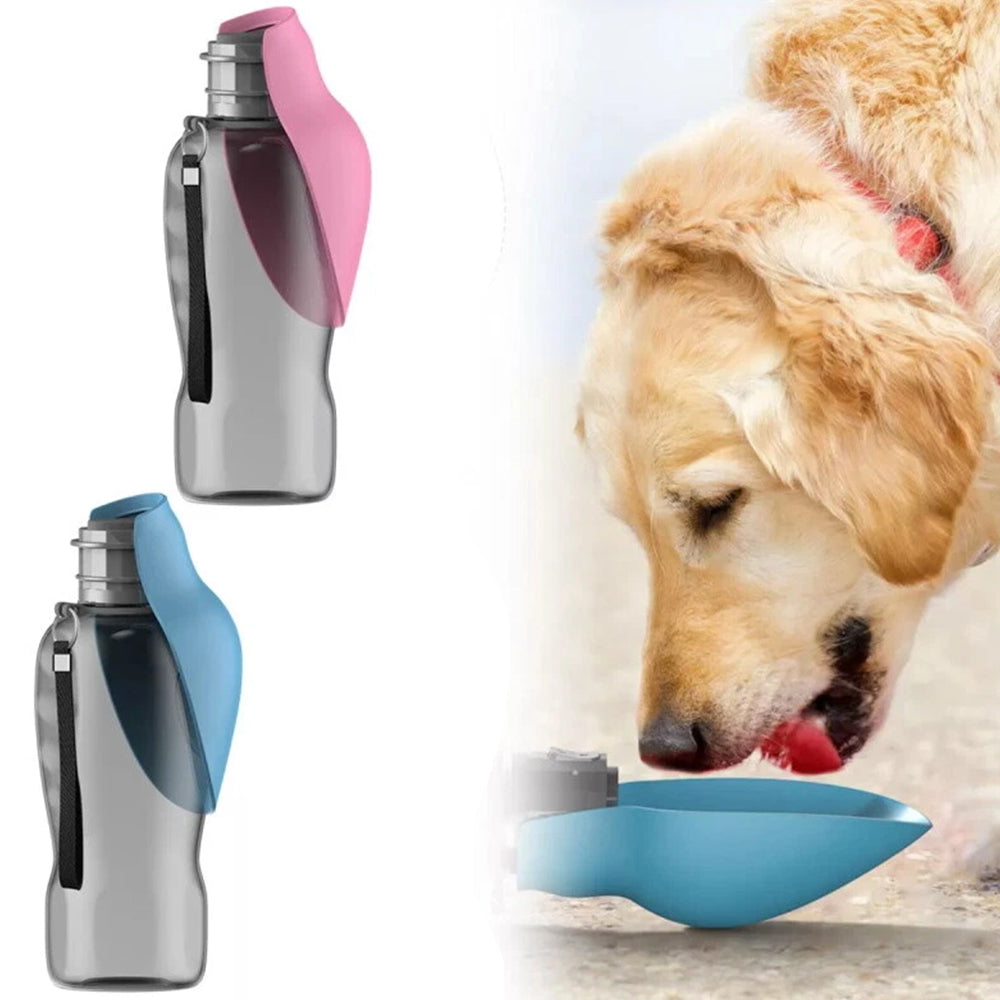 Portable Dog Water Bottle – Pet Outdoor Travel Hiking Walking Drinking Cup, 800ml