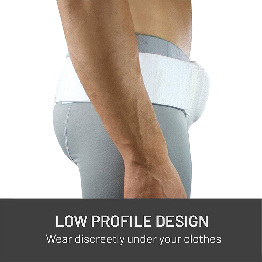 Mens Hernia Support Belt Sports Inguinal Groin Hernia Pain Relief Truss Brace