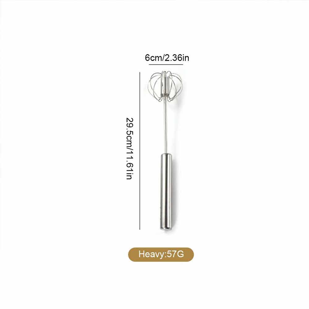 Semi Automatic Stainless Whisks Hand Push Egg Beater Milk Whip Mixer Easy Whisk