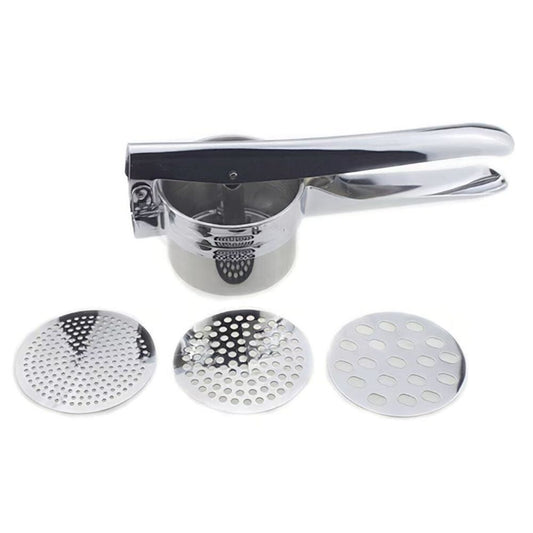 Manual Stainless Steel Juicer & Vegetable Press – for Potato, Lemon, Garlic