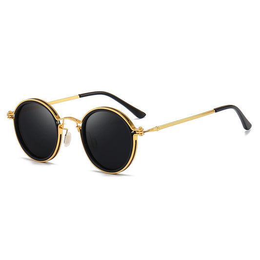 Pilot Polarized Sunglasses Round Glasses Brand Design Women Men Metal Driving