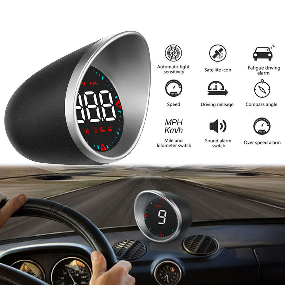Universal Car Head Up Display G5 HUD GPS Speedometer Speed Warning Alarm