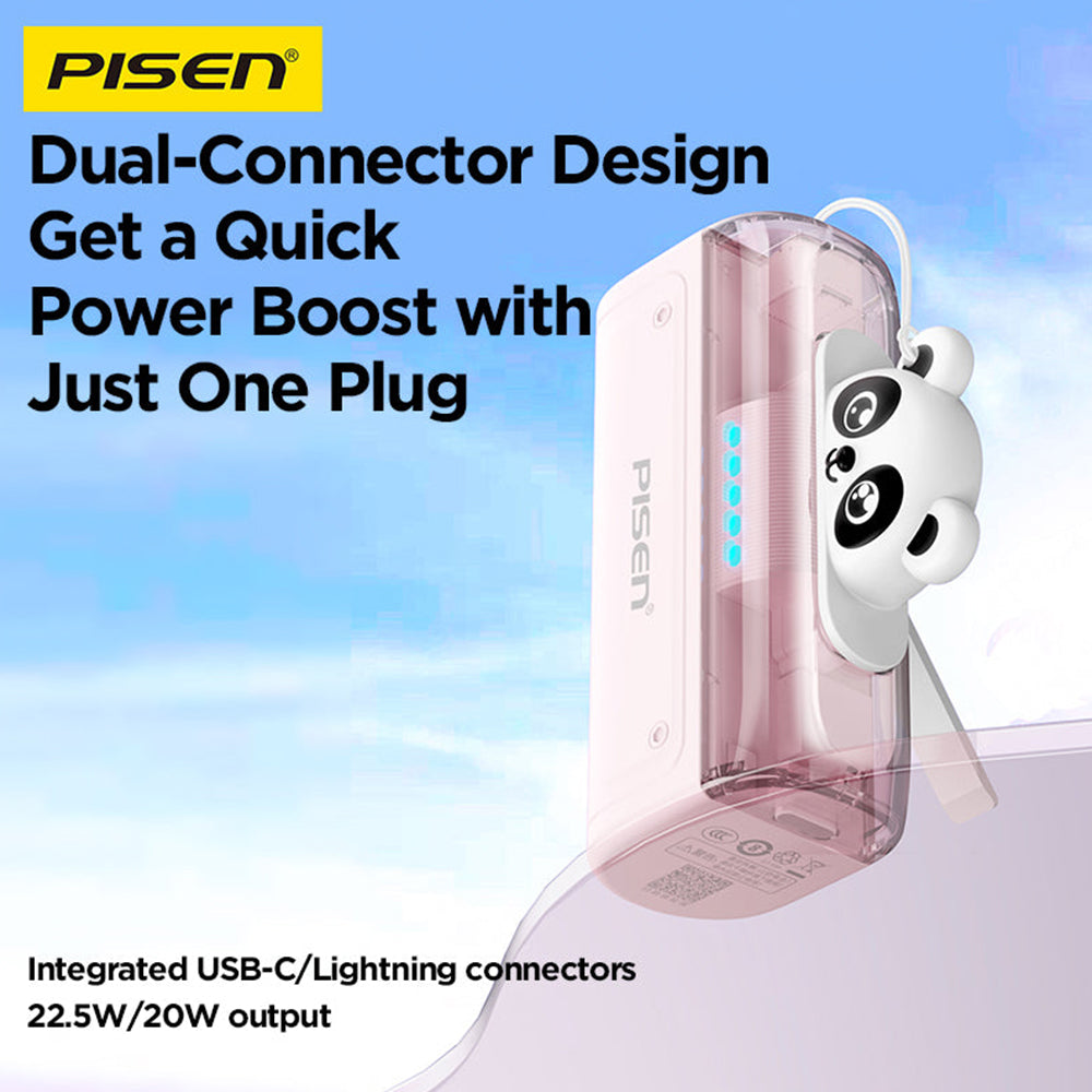 Pisen 22.5W Mini 5000mAh Cable-Free Power Bank – Tiny Fast Charger, CCC Certified
