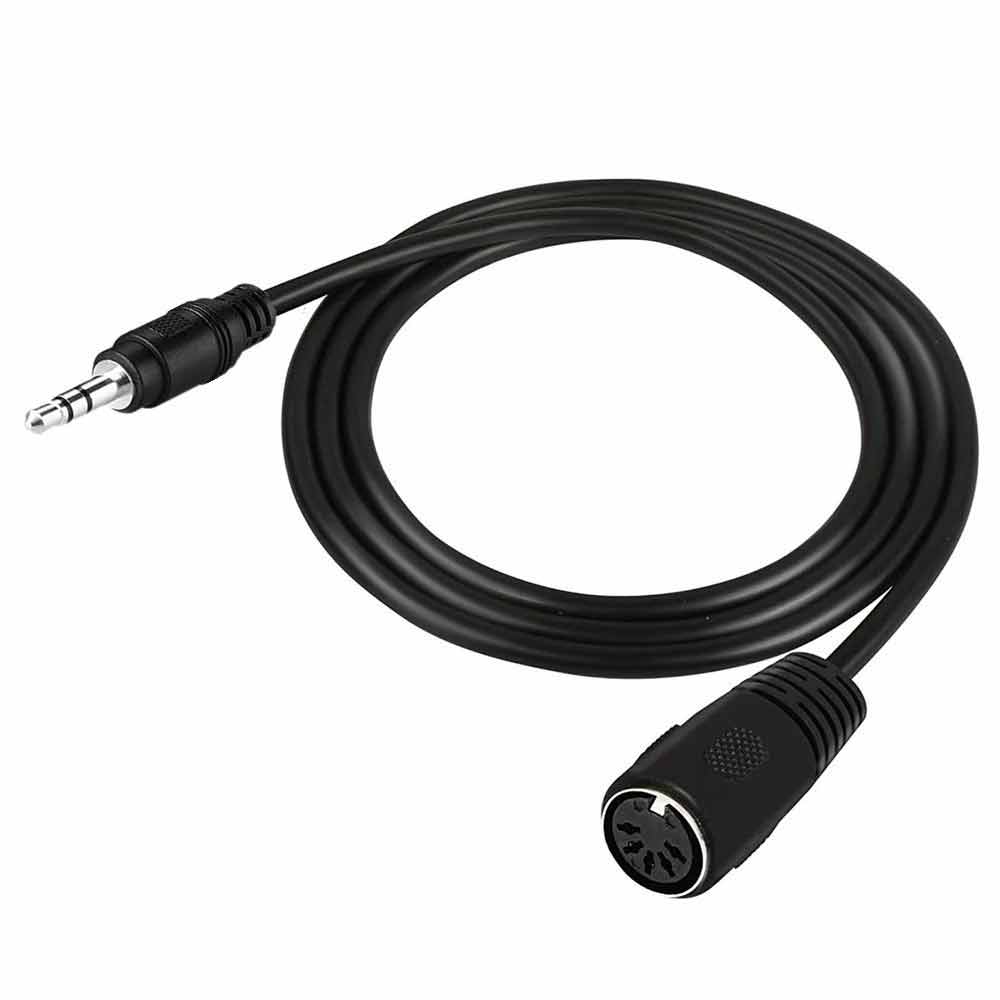 Type A TRS 3.5mm Mini Jack to MIDI 5-Pin DIN Female Adapter Cable – 0.5m