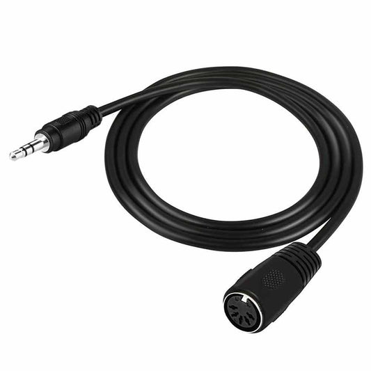 Type A TRS 3.5mm Mini Jack to MIDI 5-Pin DIN Female Adapter Cable – 0.5m