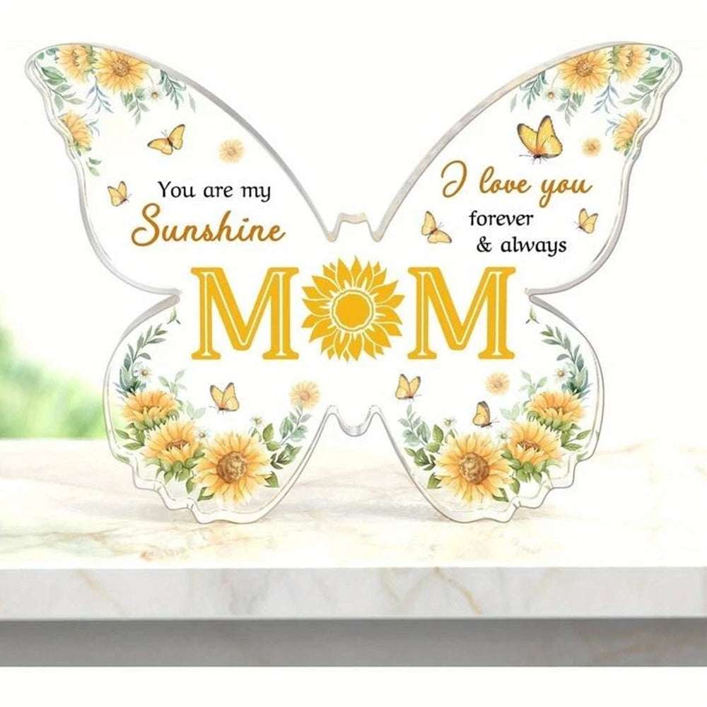 Butterfly Acrylic Plaque  for Mum  - Heartfelt Gift for Mother's Day & Christmas