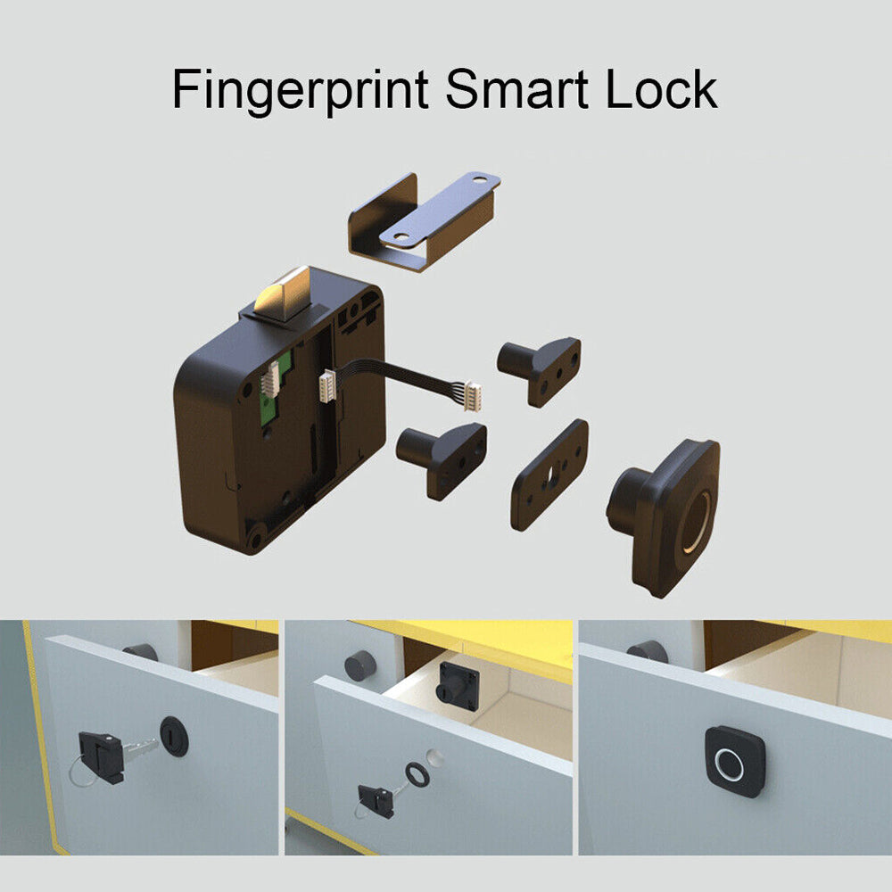 Smart Mini Fingerprint Lock Electric Locker Universal Keyless Padlock