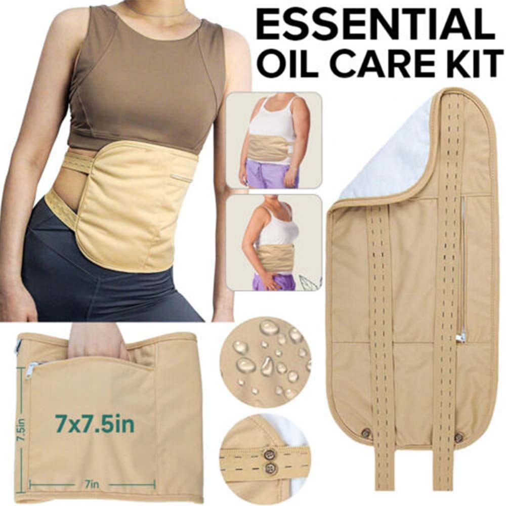 Reusable Castor Oil Packet Kit for Liver Detox Insomnia Constipation Inflammatio