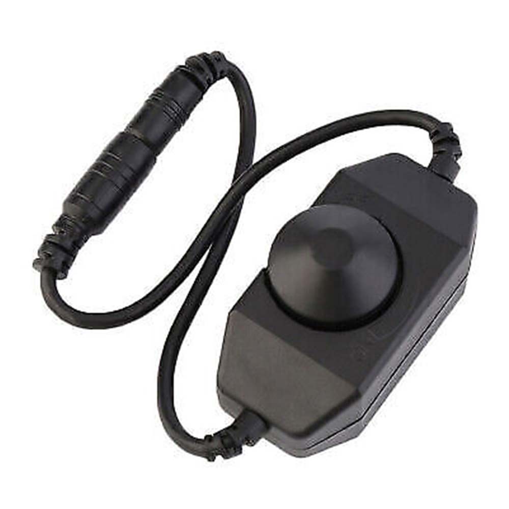 2X 12V-24V DC 0-100% PWM Manual Knob Dimmer Switch for LED Strip Light Stylish