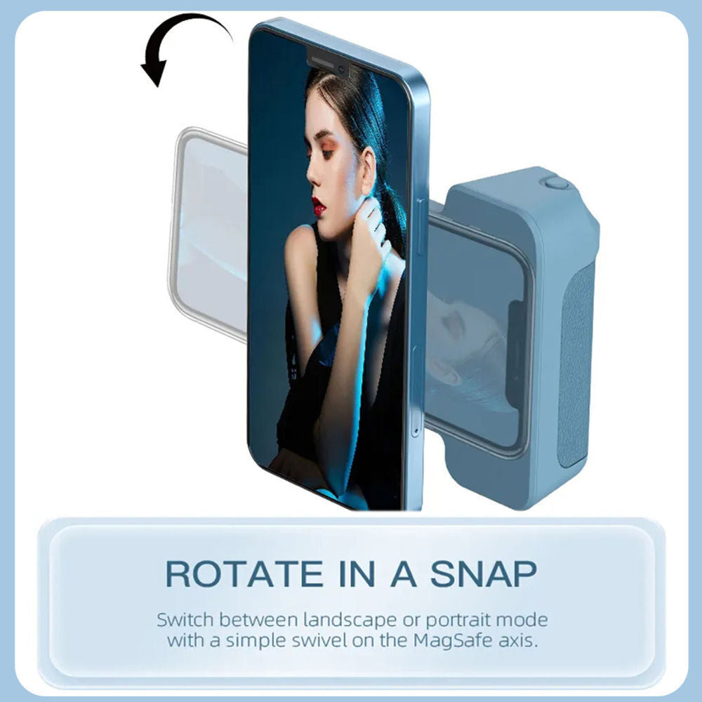 Bluetooth Phone Camera Shutter Hand Grip Magnetic Holder for Iphone Android