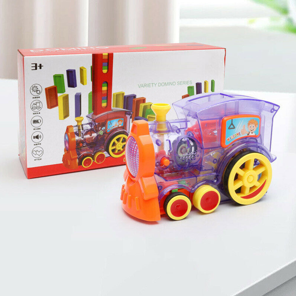 Domino Train Building Blocks Set Stacking Toy Kids Creatives Toys Funny Gift