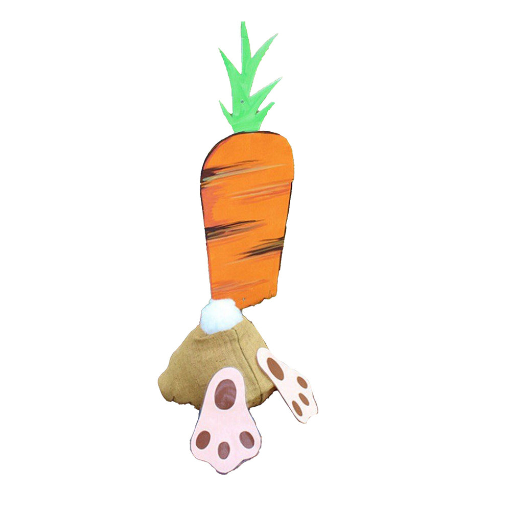 Easter Garden Decoration Set Rabbit Carrot Yard Sign Cute Outdoor Lawn Ornament