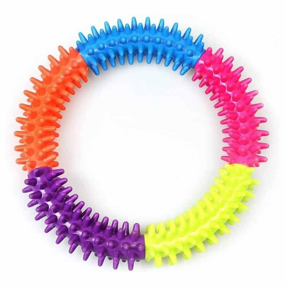 Puppy Dog Play and Training Chew Toy Dog Biting and Chew Ring Dog Dental Toy