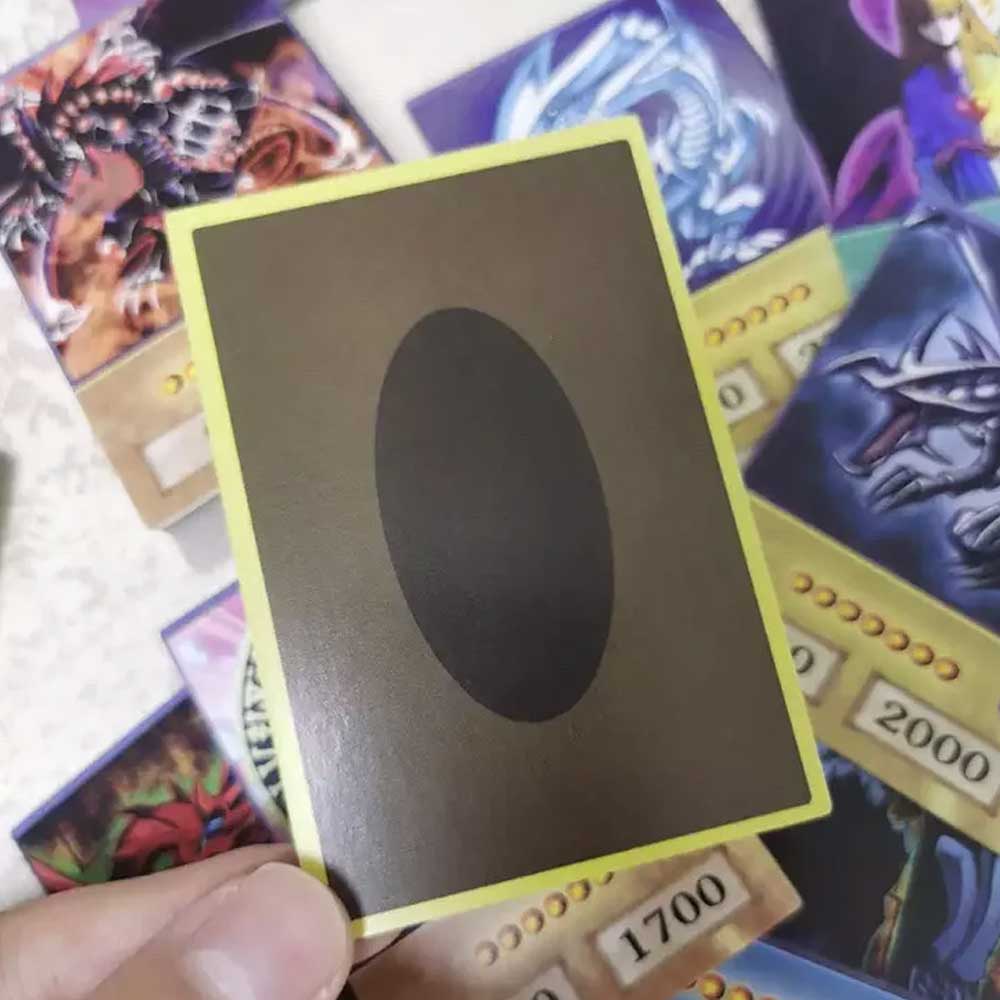 YUGİ 100Pcs Blue Eyes Dark Magician Exodia Obelisk RA Slifer Anime Style Cards