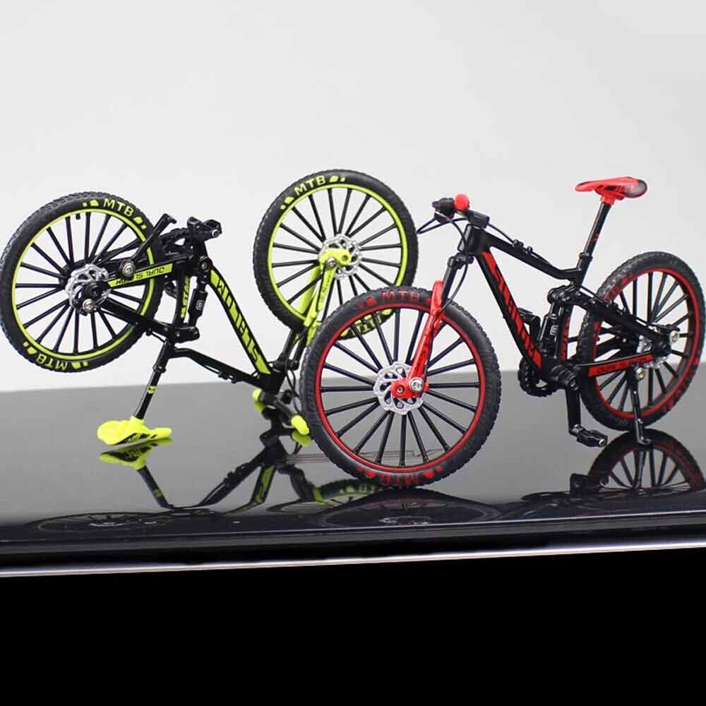 1:10 Mini Mountain Bike Model Diecast Metal Finger Bicycle Racing Toy Collection