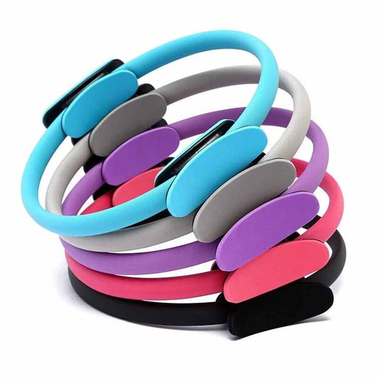 Pilates Ring Exercise Resistance Yoga Gym Rings Fitness Magic Circle Foam Grip