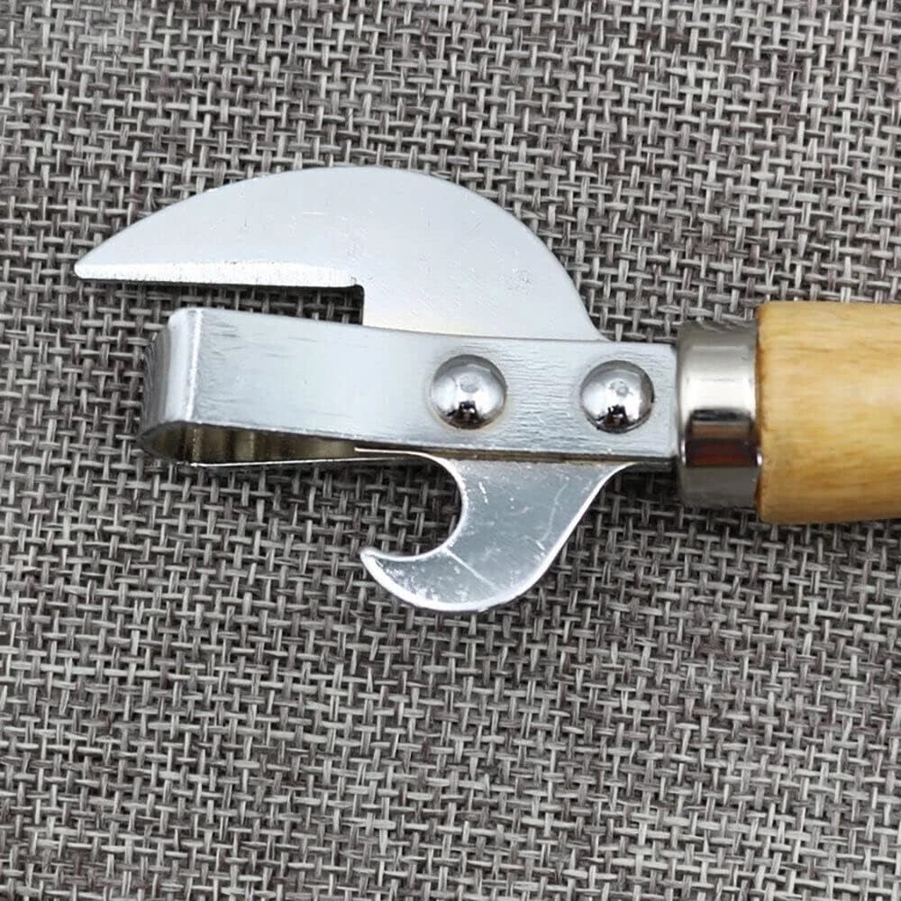 Stainless Steel Stab Can Opener - Traditional Handheld Tin Opener Tool